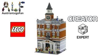 YouTube Thumbnail Lego Creator 10224 Town Hall Speed Build