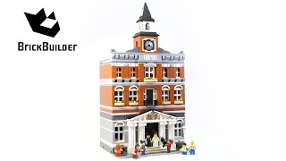 YouTube Thumbnail Lego Creator 10224 Town Hall - Lego Speed Build