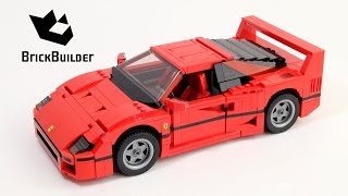 YouTube Thumbnail Lego Creator 10248 Ferrari F40 - Lego Speed Build