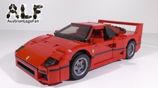 YouTube Thumbnail Lego Creator 10248 Ferrari F40 - Lego Speed Build Review