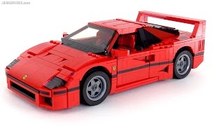 YouTube Thumbnail LEGO Creator Ferrari F40 review! set 10248