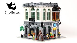 YouTube Thumbnail Lego Creator 10251 Brick Bank - Lego Speed Build