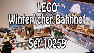 YouTube Thumbnail Test LEGO Winterlicher Bahnhof (Creator Set 10259 Review deutsch)