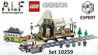 YouTube Thumbnail Lego Creator 10259 Winter Village Station Speed Build