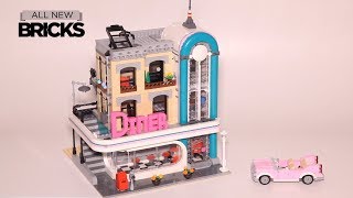 YouTube Thumbnail Lego Creator 10260 Downtown Diner Speed Build