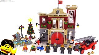 YouTube Thumbnail LEGO Creator Winter Village Fire Station review! 10263
