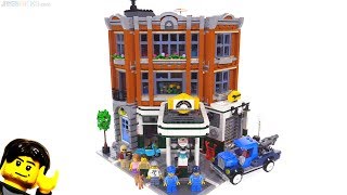 YouTube Thumbnail LEGO Creator Corner Garage modular building review! 10264