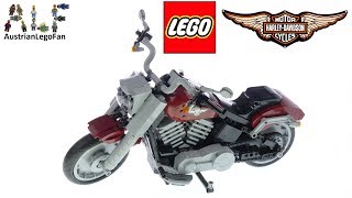 YouTube Thumbnail Lego Creator 10269 Harley-Davidson Fat Boy - Lego Speed Build Review