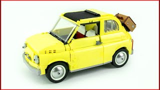 YouTube Thumbnail LEGO Creator Exclusive 10271 Fiat 500 Speed Build - Brick Builder