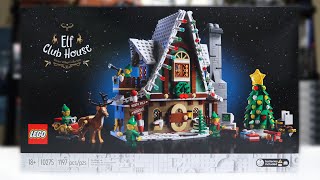 YouTube Thumbnail LEGO Creator 10275 ELF CLUB HOUSE Review! (2020 Winter Village)