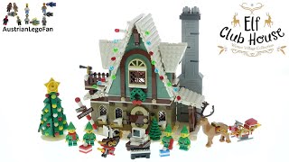 YouTube Thumbnail LEGO Winter Village 10275 Elf Club House Speed Build