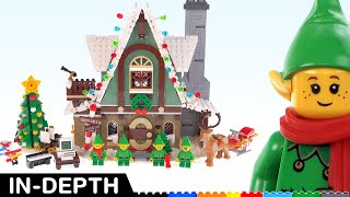 YouTube Thumbnail Christmas in October - LEGO Winter Village Elf Club House review! 10275