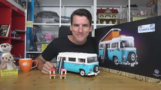 YouTube Thumbnail Fühlt sich nicht nach LEGO® an, somit ganz spannend! Creator Expert 10279 VW T2 Campingbus