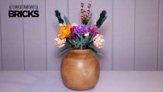 YouTube Thumbnail Lego Botanical Collection 10280 Flower Bouquet with Magnolia Vase Speed Build