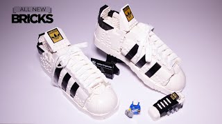 YouTube Thumbnail Lego 10282 Adidas Originals Superstar Left and Right Shoe Speed Build