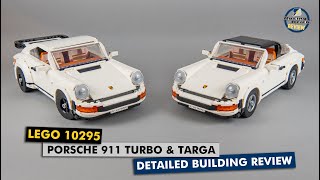 YouTube Thumbnail LEGO 10295 Porsche 911 Turbo &amp; Targa detailed building review