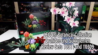 YouTube Thumbnail Review LEGO Orchidee und Sukkulenten (Sets 10311 und 10309)