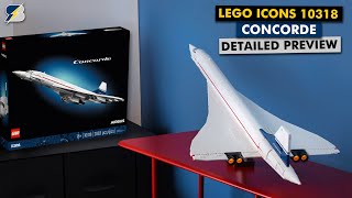 YouTube Thumbnail LEGO Icons 10318 Concorde detailed preview
