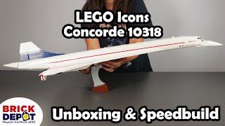 YouTube Thumbnail LEGO Icons Concorde 10318 Unboxing &amp; Speedbuild/Timelapse