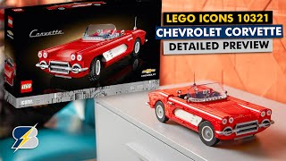 YouTube Thumbnail LEGO 10321 Chevrolet Corvette C1 detailed preview