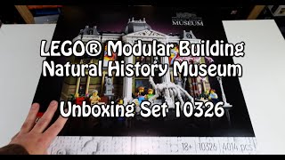 YouTube Thumbnail Unboxing LEGO Natural History Museum (Icons Set 10326)