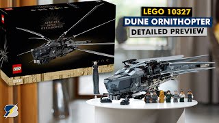 YouTube Thumbnail LEGO 10327 Dune Ornithopter detailed preview &amp; designer demonstration
