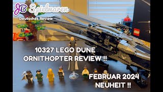 YouTube Thumbnail LEGO Neuheit für Februar: 10327 DUNE Ornithopter im Review!