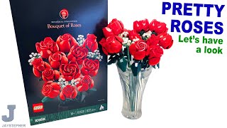 YouTube Thumbnail LEGO Icons 2024 Bouquet Of Roses 10328 Complete Unboxing &amp; Review