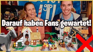 YouTube Thumbnail Darauf haben Fans gewartet! ☆ LEGO Mittelalterlicher Stadtplatz 10332