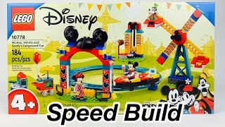 YouTube Thumbnail LEGO Disney: Mickey, Minnie, and Goofy&#39;s Fairground Fun (10778) Speed Build