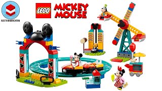YouTube Thumbnail LEGO Disney 10778 Mickey, Minnie and Goofy&#39;s Fairground Fun Speed Build