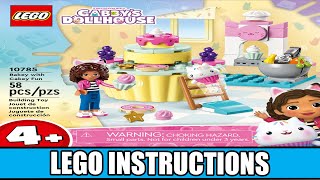 YouTube Thumbnail LEGO Instructions | Gabby&#39;s Dollhouse | 10785 | Bakey with Cakey Fun