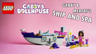 YouTube Thumbnail GABBY&#39;S DOLLHOUSE GABBY AND MERCAT&#39;S SHIP &amp; SPA | LEGO 10786 SPEED BUILD