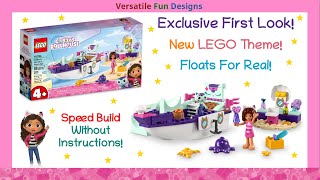 YouTube Thumbnail LEGO Gabby&#39;s Dollhouse Gabby &amp; MerCat&#39;s Ship &amp; Spa 10786 JUST RELEASED SET Exclusive Review &amp; Build!