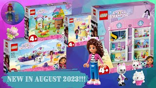 YouTube Thumbnail NEW LEGO Gabby&#39;s House Sets August 2023