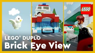 YouTube Thumbnail Car Wash Party | LEGO® DUPLO Brick Eye View #Shorts