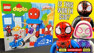 YouTube Thumbnail LEGO DUPLO Spider-Man Headquarters REVIEW (Yes, I am Actually Reviewing DUPLO...)