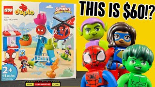 YouTube Thumbnail $60 LEGO Duplo Spider-Man Funfair Adventure Set 10963 Review