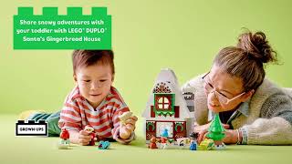 YouTube Thumbnail LEGO 10976 DUPLO Santa&#39;s Gingerbread House Toy for Toddlers- Smyths Toys