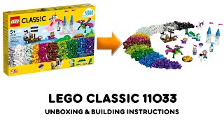 YouTube Thumbnail Lego classic 11033 ideas Unboxing and Building instructions