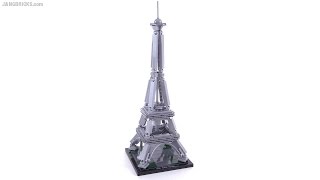 YouTube Thumbnail LEGO Architecture The Eiffel Tower review! set 21019