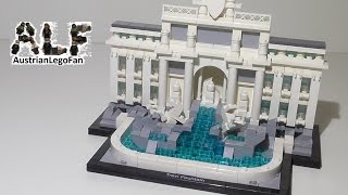 YouTube Thumbnail Lego Architecture 21020 Trevi Fountain Speed Build