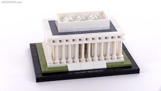 YouTube Thumbnail LEGO Architecture Lincoln Memorial review! set 21022