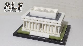 YouTube Thumbnail Lego Architecture 21022 Lincoln Memorial - Lego Speed Build Review