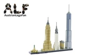 YouTube Thumbnail Lego Architecture 21028 New York City - Lego Speed Build Review
