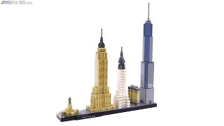 YouTube Thumbnail LEGO Architecture New York City skyline reviewed! 21028