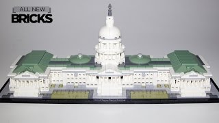 YouTube Thumbnail Lego Architecture 21030 United States Capitol Building Speed Build