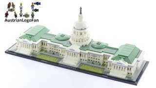 YouTube Thumbnail Lego Architecture 21030 United States Capitol Building - Lego Speed Build Review