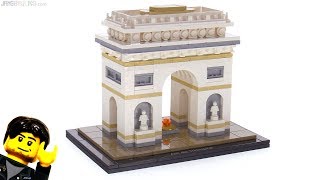 YouTube Thumbnail LEGO Architecture Arc de Triomphe review 21036