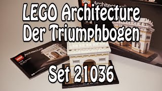 YouTube Thumbnail Review LEGO Triumphbogen (Architecture Set 21036 Arc de Triomphe) - deutsch